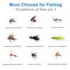 Ansnbo 36 pcs Fly Fishing Flies Kit, Hand Tied Trout Bass Fly Assortment with Fly Box, Dry Wet Nymph Flies Streamers Fly Fishing Lures view 4