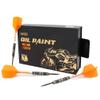 CUESOUL TIRE 20g Steel Tip 90% Tungsten Dart Set with Oil Paint Finished and Unifying ROST T19 Flight view 1