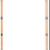 SGerste 2 Pieces Ultra Light Fiberglass Rods Golf Putting and Swing Alignment Stick 48 Inches, Orange view 2