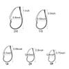 10pcs/Box Weedless Worm Hooks Wacky Fishing Hook for Bass Fishing 4#, 2#, 1#, 1/0, 2/0 (2#-10pcs) view 2
