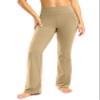 28"/30"/32"/34" Inseam Women's Bootcut Yoga Pants Long Bootleg High-Waisted Flare Pants with Pockets GRK002-dark_khaki30-S Dark Khaki view 2