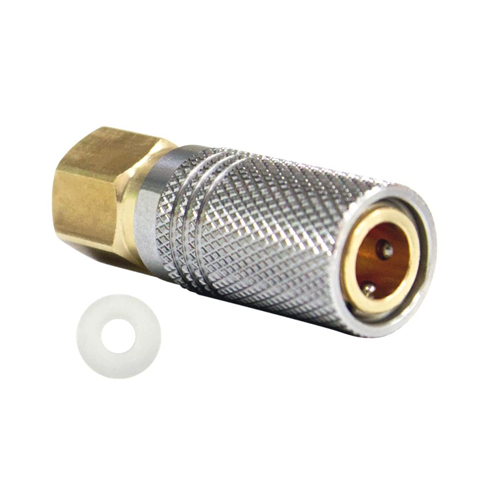HMKUGO Paintball PCP 1/8" BSPP Female Thread Coupler HPA CO2 Air Tank Refill Connector Quick Disconnect Quick Release Adapter Fitting