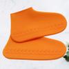 BESPORTBLE 1pair - Silicone Shoe Covers Rainproof Footwear Protector for Outdoor Activities Unisex Design Orange view 4