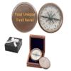 Antique Nautical Directional Magnetic Sundial Brass Compass, Personalized Antique Decor Birthday Gifts for Men, Astrolabe for Him, Baptism Gifts with Engraved Quotes view 1