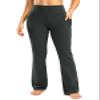 28"/30"/32"/34" Inseam Women's Bootcut Yoga Pants Long Bootleg High-Waisted Flare Pants with Pockets GRK002-dark_grey32-L Dark Grey view 2
