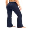 28"/30"/32"/34" Inseam Women's Bootcut Yoga Pants Long Bootleg High-Waisted Flare Pants with Pockets GRK002-navy30-M view 3