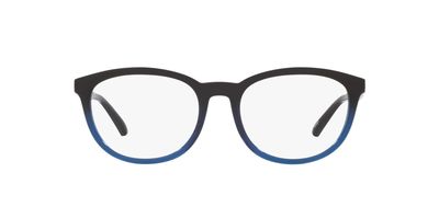 Arnette AN7214 Varney Square Prescription Eyewear Frames, Transparent Blue Gradient Black/Demo Lens, 53 mm