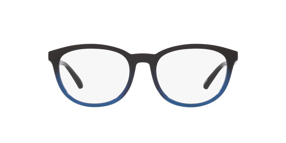 Arnette AN7214 Varney Square Prescription Eyewear Frames, Transparent Blue Gradient Black/Demo Lens, 53 mm