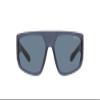 Arnette Men's AN4304 Heist 3.0 Rectangular Sunglasses, Matte Transparent Blue/Dark Blue Polarized, 63 mm view 1