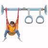 BCPPO Chin Up Bar Door Frame Pull-up Bar, Sports Fitness Horizontal Bar with Rings and Swing, Comfortable Foam Handle/Safety Lock (Size : 120-160CM) view 1