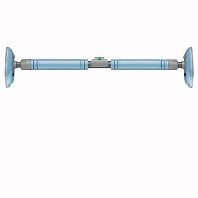 BCPPO Chin Up Bar Door Frame Pull Up Bar, Kids Teen Adult Fitness Horizontal Bar, Safe and Stable/Adjustable/Load 250KG (Color : Blue, Size : 120-160CM)