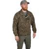 DRAKE WATERFOWL Men's MST Camp Fleece 1/4 Placket Hunting Anti-Pill Moisture Wicking Camo Pullover w/Magnattach Chest Pocket, Mossy Oak Bottomland, XX-Large view 2
