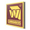 YouTheFan NFL Washington Commanders 3D Logo Series Wall Art - 12x12 view 1