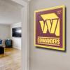 YouTheFan NFL Washington Commanders 3D Logo Series Wall Art - 12x12 view 3