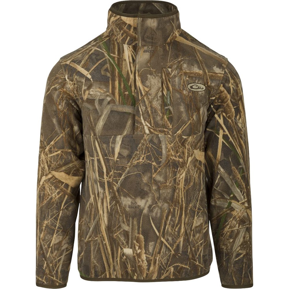 Drake Mst Camp Flc 1/4 Zip Pullover