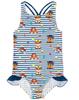 Paw Patrol Swimsuit Girls Toddlers Characters Navy Striped Swimming Costume 5-6 Years view 1