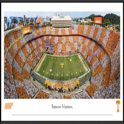 Tennessee Vols Football, Checkerboard - 40.25x13.75-inch Standard Framed Print by Blakeway Panoramas