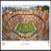 Tennessee Vols Football, Checkerboard - 40.25x13.75-inch Standard Framed Print by Blakeway Panoramas view 1