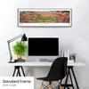 Tennessee Vols Football, Checkerboard - 40.25x13.75-inch Standard Framed Print by Blakeway Panoramas view 3