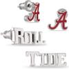 Alabama Gift Set - Alabama Roll Tide Stud Earring Set - Stainless Steel Hypoallergenic Earrings for Women - Alabama Crimson Tide Gifts and Game Day Gear view 1