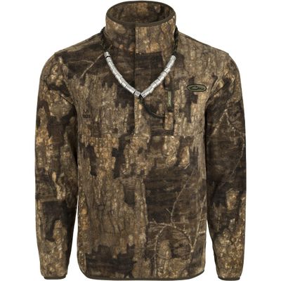MST Camo Camp Fleece 1/4 Placket Pullover - Realtree Timber Realtree Timber / Large