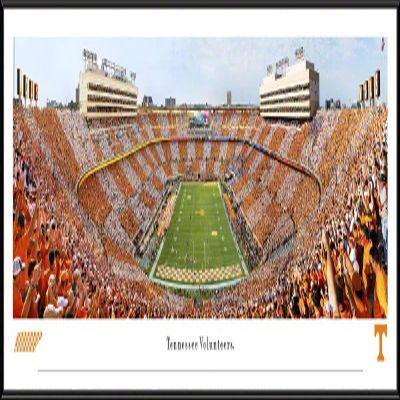 Tennessee Football, Checkerboard End Zone View - 40.25x13.75-inch Standard Framed Print by Blakeway Panoramas