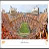 Tennessee Football, Checkerboard End Zone View - 40.25x13.75-inch Standard Framed Print by Blakeway Panoramas view 1