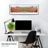 Tennessee Football, Checkerboard End Zone View - 40.25x13.75-inch Standard Framed Print by Blakeway Panoramas view 3