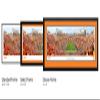 Tennessee Football, Checkerboard End Zone View - 40.25x13.75-inch Standard Framed Print by Blakeway Panoramas view 4