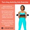 The DB Method DreamBelt Weight Belt Intensifies Workouts, Home or Gym Workout Equipment, Weighted Belt for Hip Thrust, Squat, Strength Training, Helps Minimize Exercise Injury Risk, 10 lbs view 3
