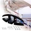 Boat Folding Cleat, Flip Up Dock Mooring Cleat Marine Deck Rope Cleat Accessories with Mounting Screws for Boat Kayak (4 Pcs) view 2