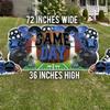 VictoryStore Football Party Supplies Jumbo Football Game Day Yard Signs, 72x36 Inches, Indoor/Outoor Football Party Yard Decorations, Includes 5 Signs and Stakes (Blue & Black) view 2