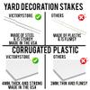 VictoryStore Football Party Supplies Jumbo Football Game Day Yard Signs, 72x36 Inches, Indoor/Outoor Football Party Yard Decorations, Includes 5 Signs and Stakes (Yellow & Black) view 4