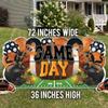 VictoryStore Football Party Supplies Jumbo Football Game Day Yard Signs, 72x36 Inches, Indoor/Outoor Football Party Yard Decorations, Includes 5 Signs and Stakes (Orange & Black) view 2