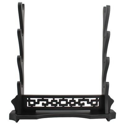 WANLIAN Sword Stand Sword Holder Desktop Samurai Sword Katana Gladiator Sword Rack for Display, Black (4 tier)