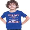 Go All Out YM 10-12 Royal Youth Oh My Josh Buffalo Football T-Shirt view 1