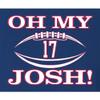 Go All Out YM 10-12 Royal Youth Oh My Josh Buffalo Football T-Shirt view 3