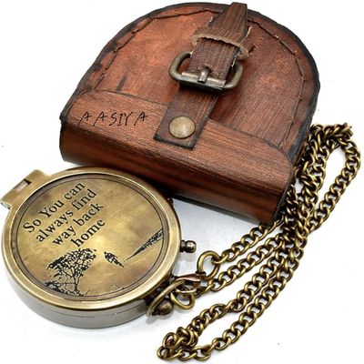 AASIYA So You Can Always Find Your Way Back Home, Camping Compass Engraved with Gift Compass for Birthday, Anniversary, Graduation Day, Valentines Day, Baptism Gifts, Inspirational Gift