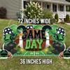VictoryStore Football Party Supplies Jumbo Football Game Day Yard Signs, 72x36 Inches, Indoor/Outoor Football Party Yard Decorations, Includes 5 Signs and Stakes (Green & Black) view 2