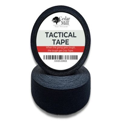 Cedar Mill 2-Pack Magazine Gun Tape - Water-Resistant Gun Grip Tape to Improve Handles & Protect from Scratches & Smudges - Non-Adhesive, Non-Reflective Tactical Tape for Guns, Rifles & Shotguns