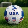 Vizari Country Soccer Ball with Long-Lasting Air Retention Bladder and Machine-Stitched Panels | Consistent Bounce for Passing and Shooting | Eye-Catching National Colors Design view 4