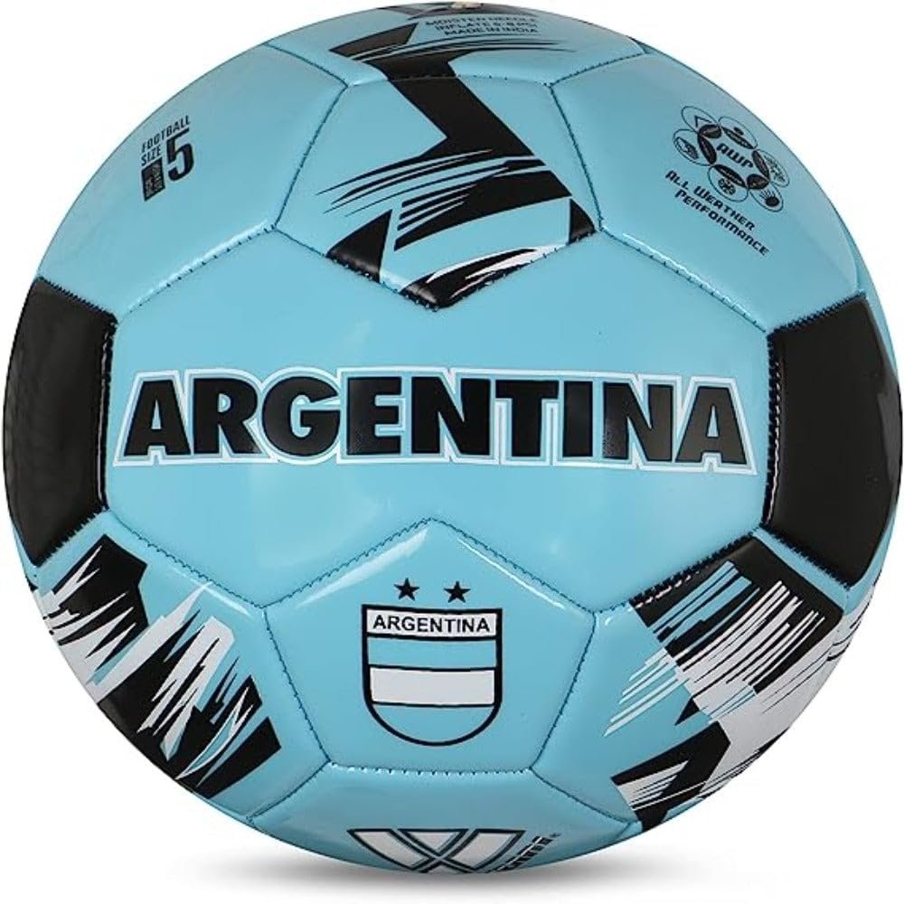 Vizari Country Soccer Ball with Long-Lasting Air Retention Bladder and Machine-Stitched Panels | Consistent Bounce for Passing and Shooting | Eye-Catching National Colors Design