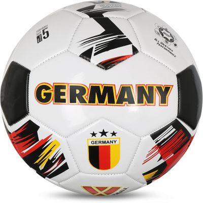 Vizari Country Soccer Ball with Long-Lasting Air Retention Bladder and Machine-Stitched Panels | Consistent Bounce for Passing and Shooting | Eye-Catching National Colors Design