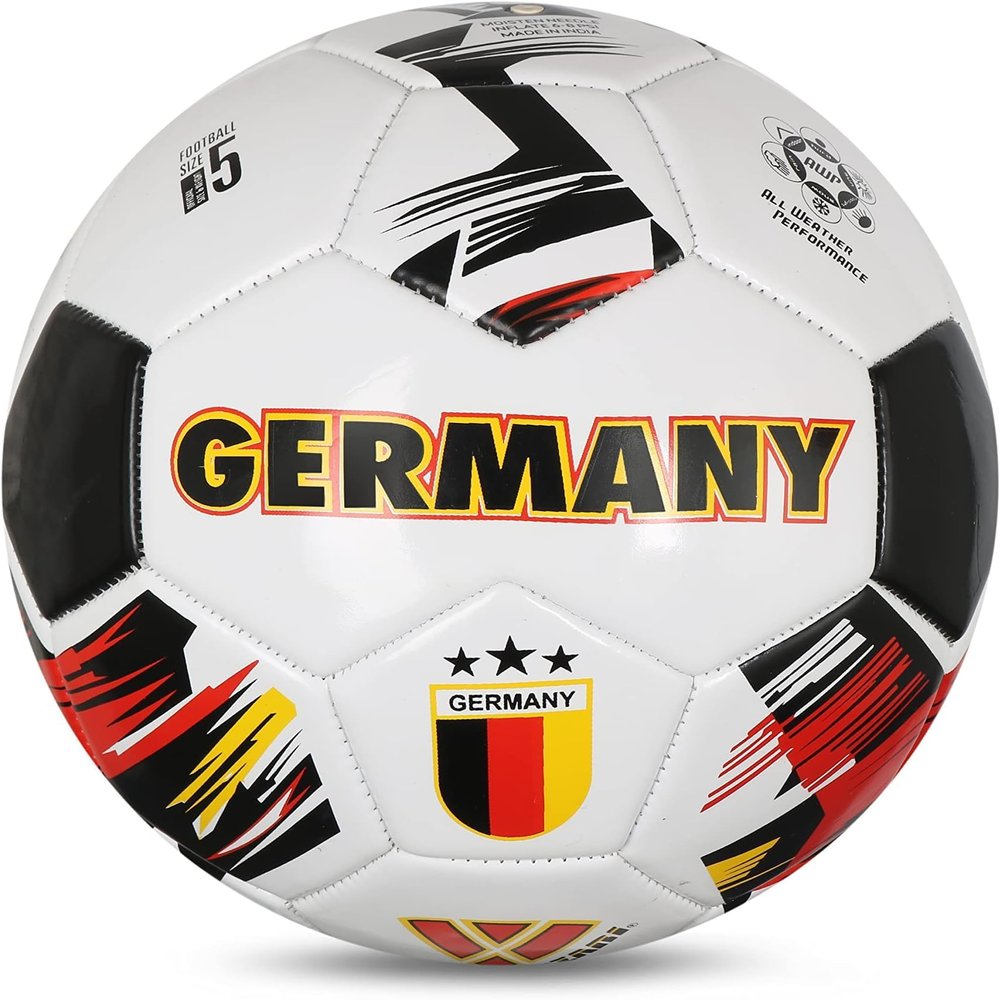 Vizari Country Soccer Ball with Long-Lasting Air Retention Bladder and Machine-Stitched Panels | Consistent Bounce for Passing and Shooting | Eye-Catching National Colors Design