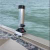 Brocraft Aluminum Heavy Duty Rocket Launcher Rod Holder with Gunnel Track System---90 Degree Track System view 1