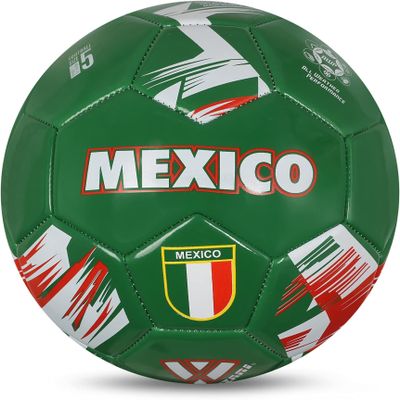 Vizari Country Soccer Ball with Long-Lasting Air Retention Bladder and Machine-Stitched Panels | Consistent Bounce for Passing and Shooting | Eye-Catching National Colors Design