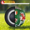 Vizari Country Soccer Ball with Long-Lasting Air Retention Bladder and Machine-Stitched Panels | Consistent Bounce for Passing and Shooting | Eye-Catching National Colors Design view 4