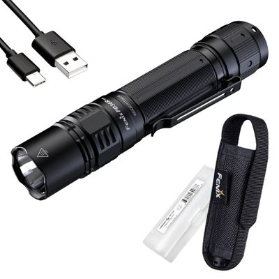 Fenix PD36R Pro High Lumen Tactical Flashlight, 2800 Lumen Dual Rear Switches USB-C Rechargeable with Lumentac Organizer