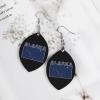 Alaskas State Flag Earrings for Women Trendy Wooden Dangle Drop Earring Pendant Jewelry Gift view 3