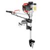 2.3HP 2-Stroke Outboard Motor, 1.7KW 52CC Outboard Boat Engine Motor Marine Boat Motor with 0.22gal Fuel Tank, Manual Pull Start for Inflatable Boats, Fishing Boats view 1